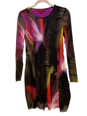 Vivienne Tam Vintage 90s psychedelic tie dye look dress S